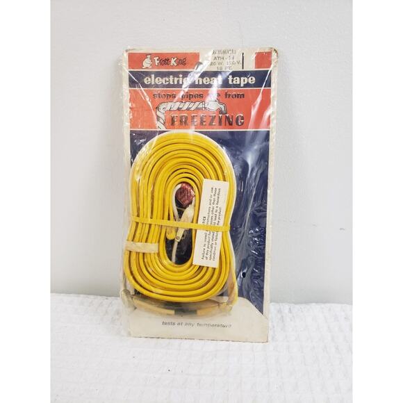 (F5) VTG FROST KING Electric Heat Tape Test Tab ATH 18 @ 126W. 120W 18 FT. RARE - Picture 5 of 5